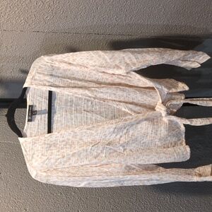 White animal print wrap top